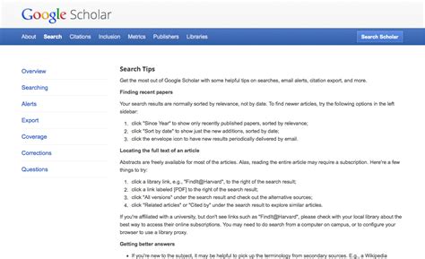 By contrast, google scholar searches for keywords not only in the title but also the abstract. Google Scholar Tips | Google scholar, Helpful hints ...