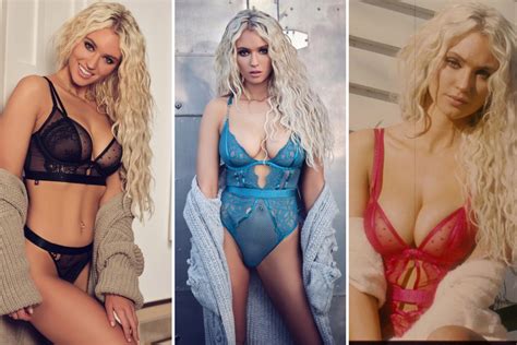 Love Islands Lucie Donlan Shows Off Her Amazing Figure As She Poses In Sheer Lingerie For New