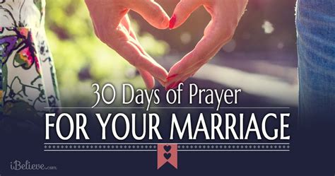 30 Days Of Prayer For Your Marriage