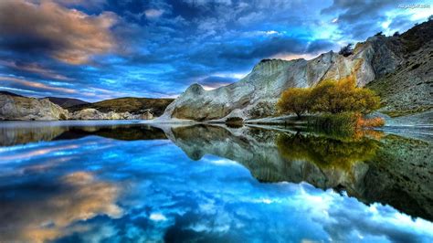 Chmury Góry Jezioro Na Pulpit