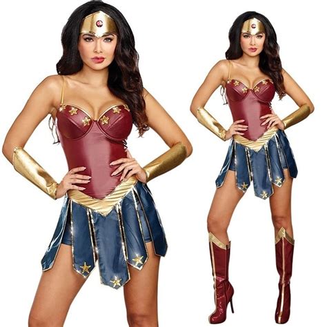 Wonder Woman Costumes Justice League Super Hero Costume Halloween Party