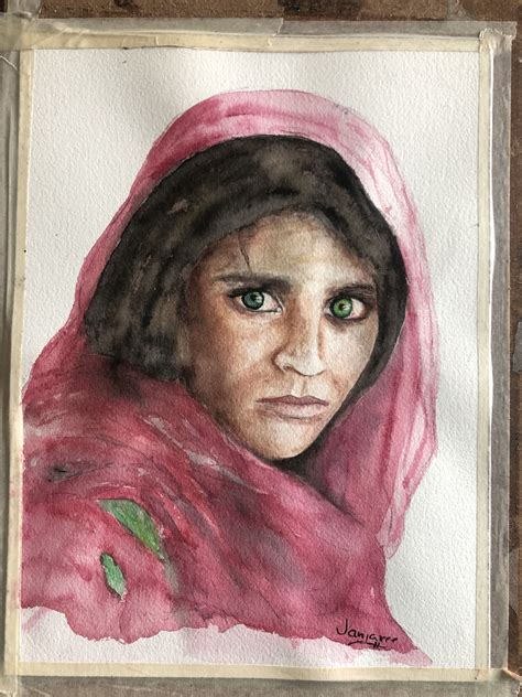 Afghan Girl Painting