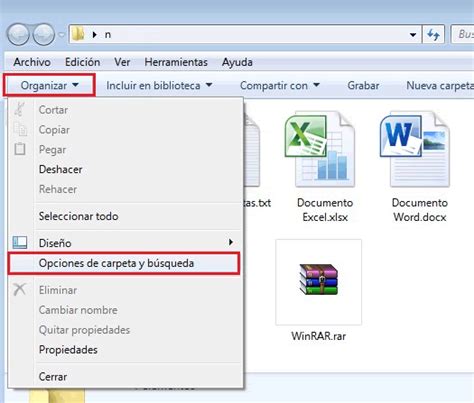 Mostrar Extensiones De Archivos En Windows 7