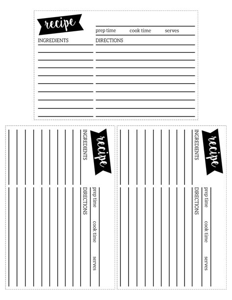 Free Fillable Recipe Card Template For Word 13 Free Recipe Card
