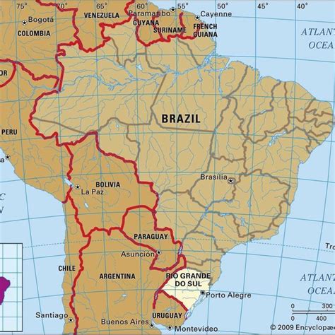 Map Of The State Of Rio Grande Do Sul In Brazil Download Scientific