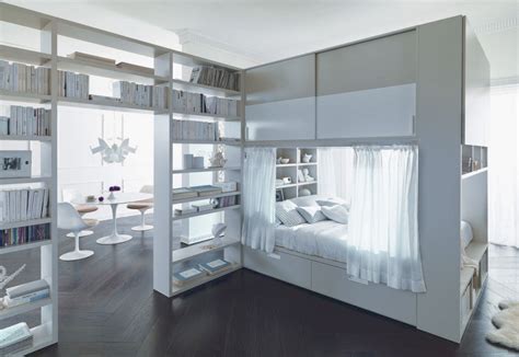 Armadio sopra letto durante high sleeper bed with wardrobe castelponte | clever. Letto container con cabina armadio sopra letto - Caretta Design