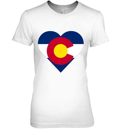 State Of Colorado Flag Heart T Novelty Men Women T Shirts Hoodies