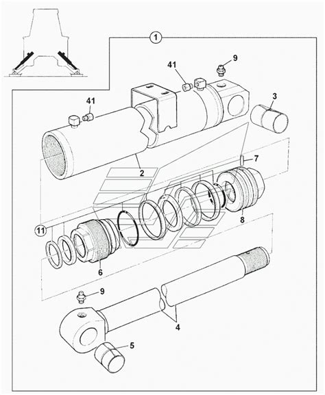 Ram Stabiliser Centremount Jcb 3cx Super Часть 2 Чертеж № 185