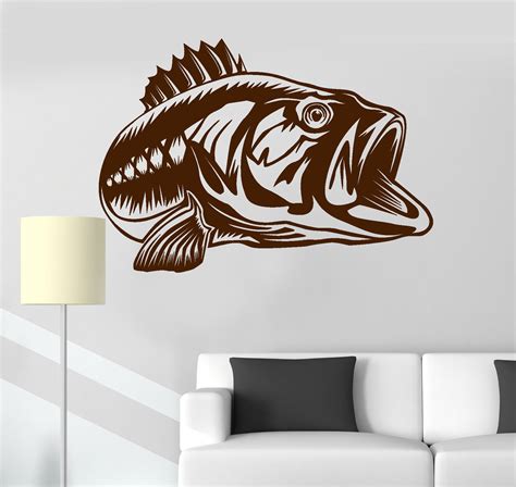 Colourful fish tank ornaments and decorations add extra fun to your aquarium. Vinyl Wall Decal Fish Ocean Sea Fishing Shop Decoration ...