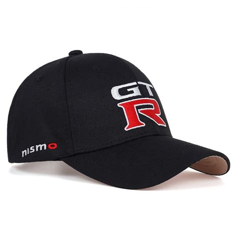 New 1pcs Black Nissan Gtr Racing Cap Sports Baseball Caps Gtr Curved