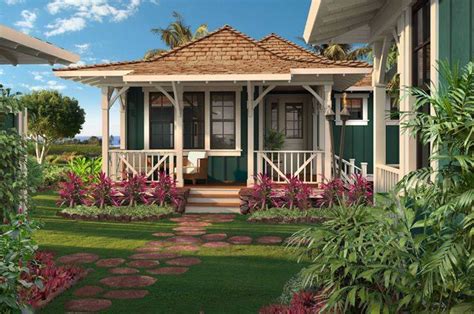 Hawaiian Plantation Style Home Plan Home Building Plans 56739