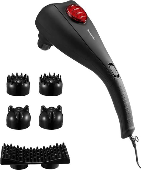Brookstone Dual Head Percussion Massager Full Body Massage With Vibration Function