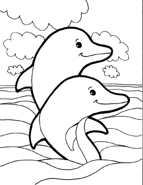 Dolphin Coloring Pages For Kids K5 Worksheets
