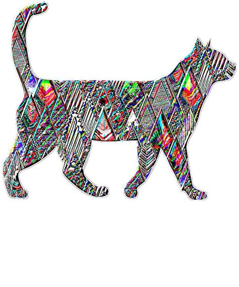 Neon Cat Cool3 Digital Art By Kaylin Watchorn