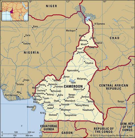 Map Of Cameroon And Geographical Facts Where Cameroon On The World Map