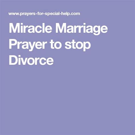 Miracle Marriage Prayer To Stop Divorce Marriage Prayer Prayer