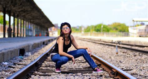 Tampa Model Portfolio Shoot Train Tracks Jason Collin Photography