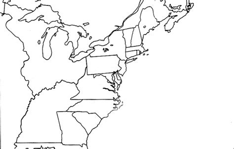 New England States Map Blank World Maps