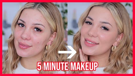 natural and easy 5 minute no makeup makeup tutorial grwm youtube