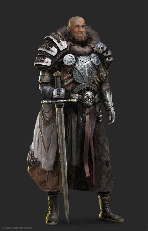 Heavy Knight Fantasy Character Design Concept Art