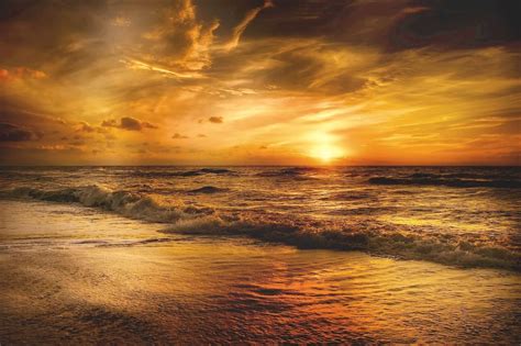 Sunrise Ocean Waves Wallpapers 4k Hd Sunrise Ocean Waves Backgrounds