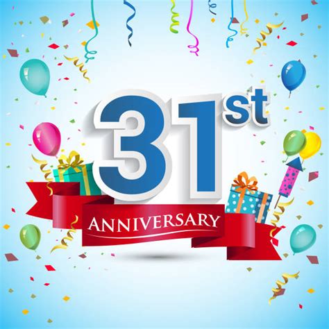 Happy 31st Birthday Pic Illustrations Royalty Free Vector Graphics