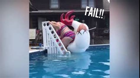 funny falls fails pool level youtube