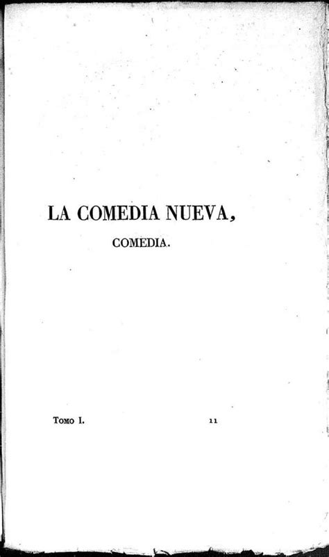 La Comedia Nueva Comedia Leandro Fernández De Moratín Biblioteca
