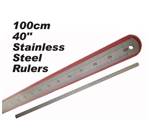 Ruler 1 Meter 100cm Stainless Steel Statesman Stationery