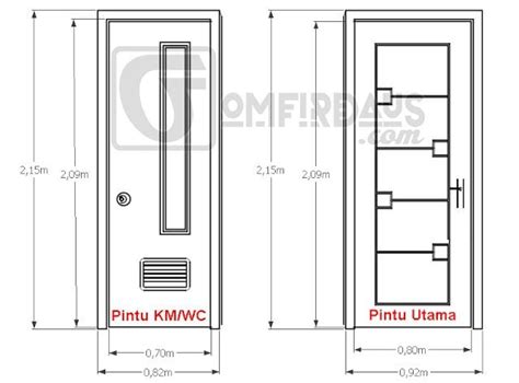 Ukuran Pintu Kamar Mandi Autocad Koleksi Gambar