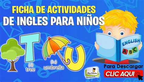 Ficha De Actividades De Ingles Para Niños Blog Educativo