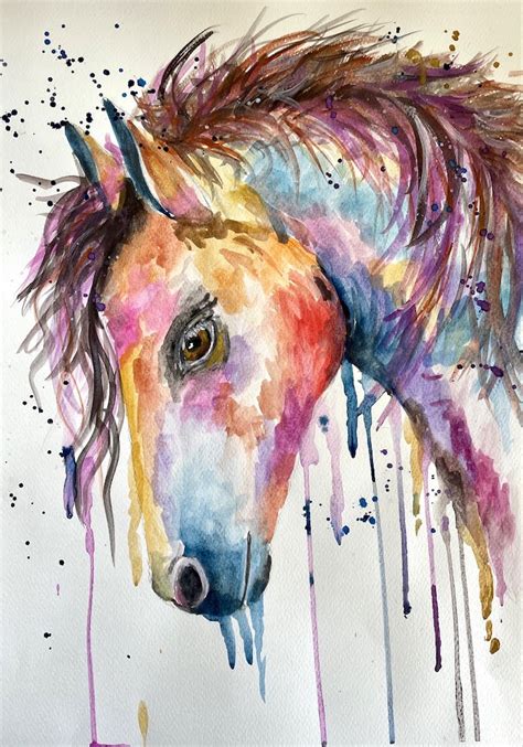 Watercolour Horse Artbase
