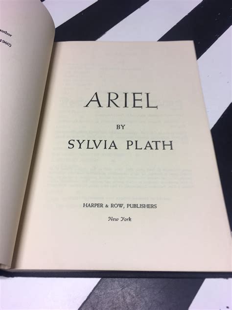 ariel by sylvia plath 1975 hardcover book