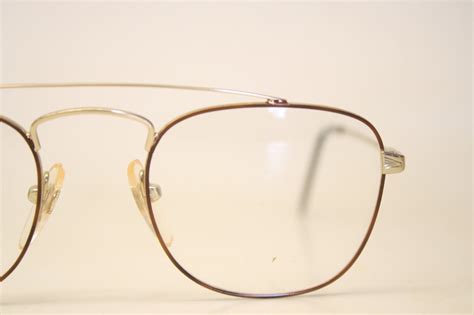 vintage gold tortoise aviator vintage eye glasses retro round 1980 s
