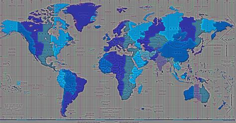 World Time Zone Map Topographic Map Of Usa With States