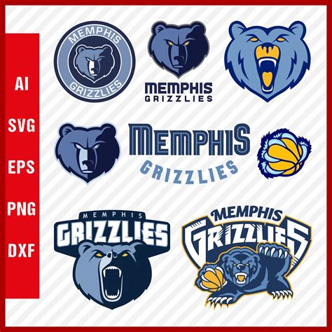 Memphis Grizzlies Logo SVG Grizzlies SVG Cut Files PNG Logo Inspire