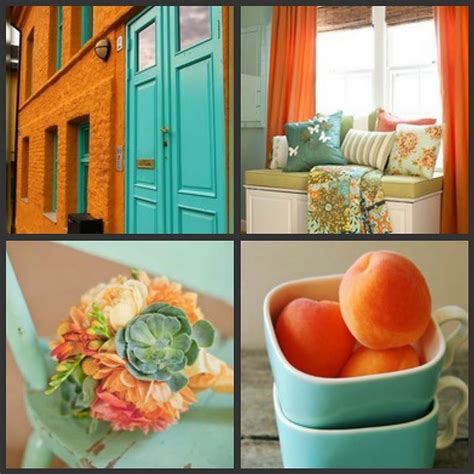 A Little Bit Biased Orange And Turquoise Living Room Orange Living