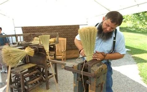 Amish Broom Making Ohio Amish Country Amish Pie Amish Farm Amish