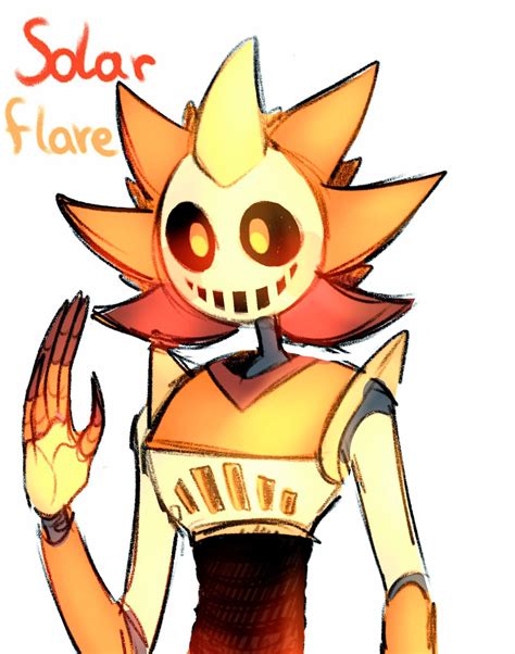 Solar Flare 🌞🧡 In 2023 Sun And Moon Drawings Fnaf Drawings Moon Drawing