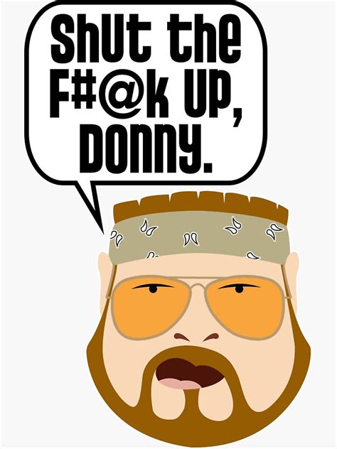 Shut The Fk Up Donny Sticker For Sale By Kruk Redbubble