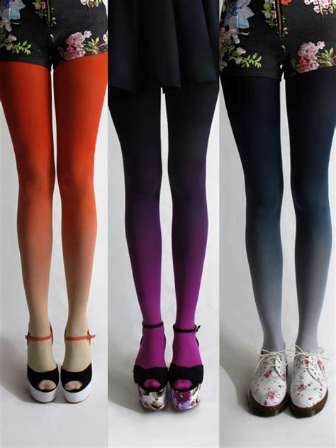 Loving These Ombre Tights By Bzr Одяг взуття аксесуари In 2019 Ombre Tights Fashion Style