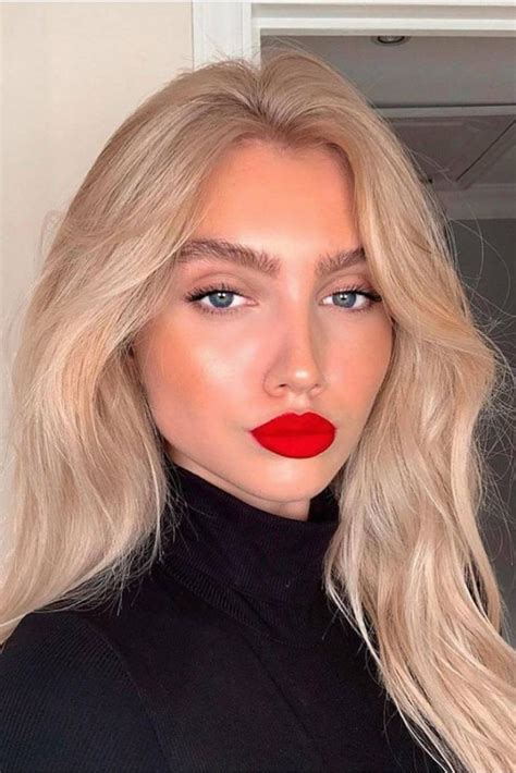 Best Makeup Ideas To Rock The Red Lipstick Red Lips Makeup Look Red Lipstick Makeup Blonde