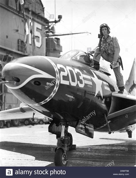 Grumman F9f 6 Cougar Stock Photo Alamy