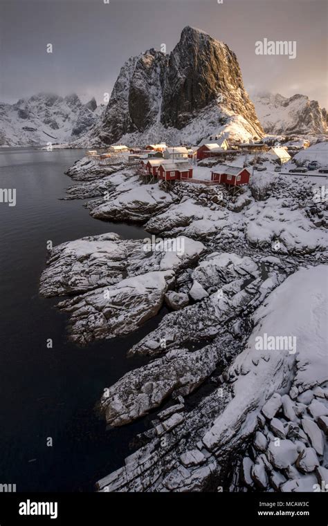 Hamnoy Village In Lofoten Norway Stock Photo Alamy