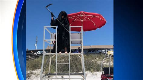 Florida Man Haunts Beaches Dressed As ‘grim Reaper Says Governor Should Require Masks Statewide