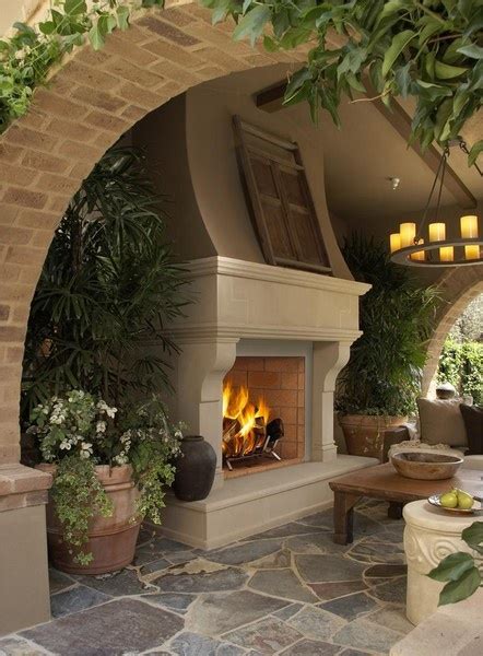 Brick And Stone Outdoor Fireplace Fireplace Guide By Linda