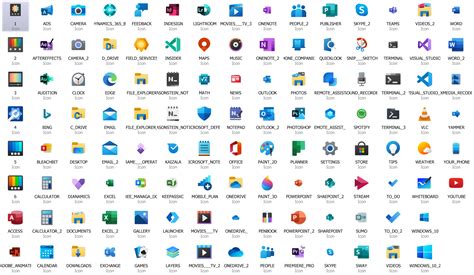 Fluent Design Icons Rwindows10