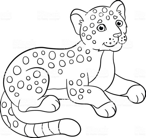 Jaguar Kids Coloring Pages Drawing Rainforest Cartoon Printable