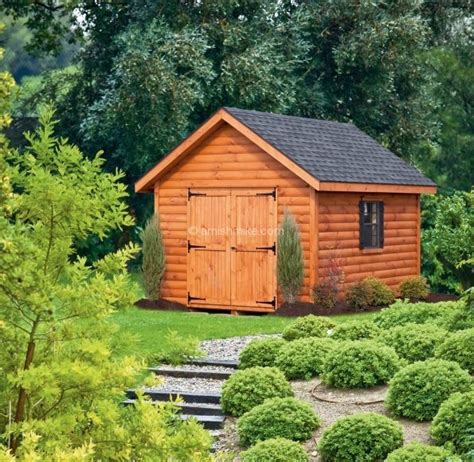 Building a log cabin does not have to take huge amounts of previous experience, skill or talent, but, it will take hard work, planning, good tools and natural resources. Log Cabin Heritage Sheds - Amish Mike- Amish Sheds, Amish ...
