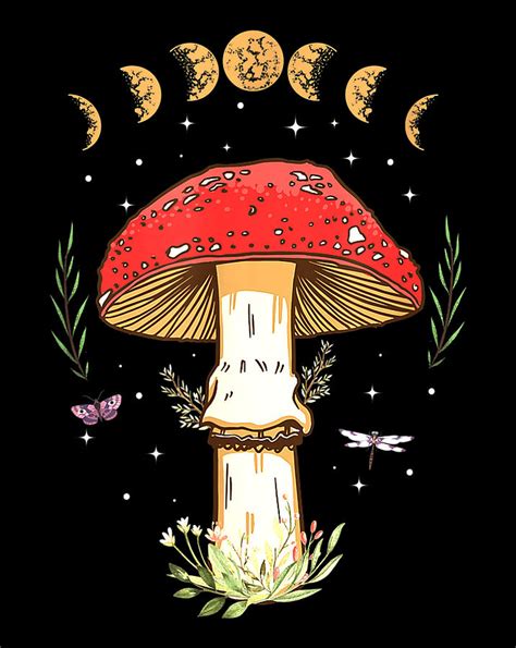 Dark Academia Cottagecore Aesthetic Magical Mushroom Fungi Poster My Xxx Hot Girl